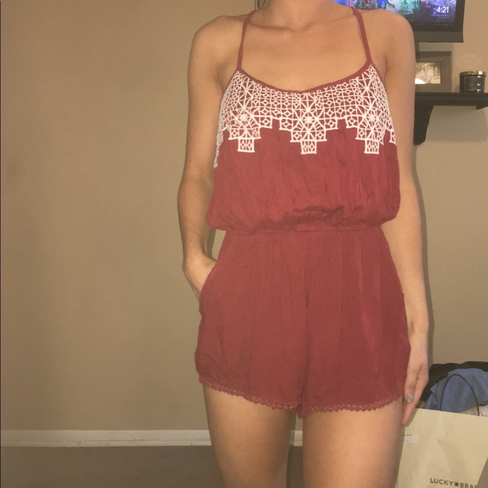 Red romper